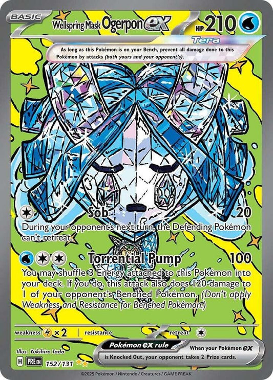 Wellspring Mask Ogerpon ex (152/131) [Scarlet & Violet: Prismatic Evolutions]