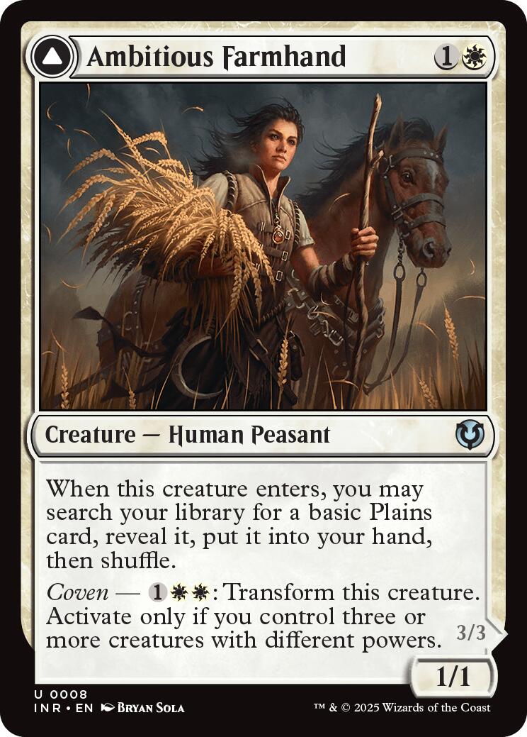 Ambitious Farmhand // Seasoned Cathar [Innistrad Remastered]