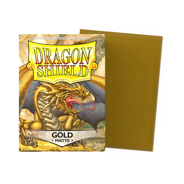 Dragon Shield Sleeves: Standard- Matte Gold 100ct