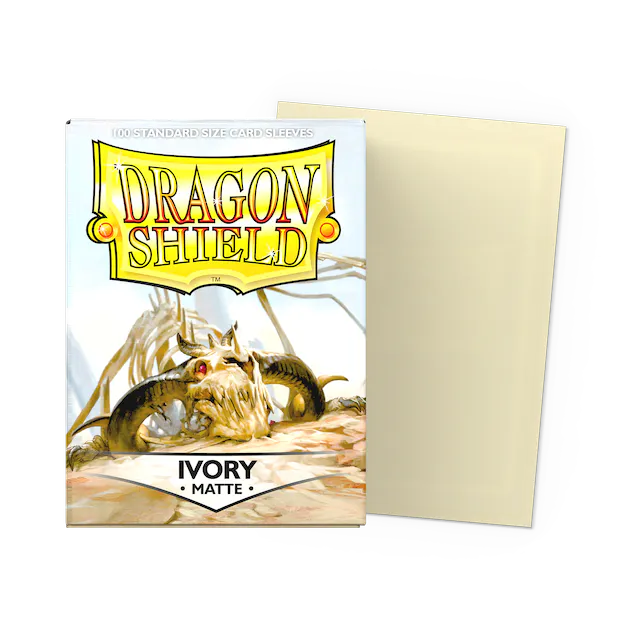 Dragon Shield Sleeves: Standard- Matte Ivory 100ct