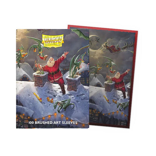 Dragon Shield Sleeves: Brushed Art Matte Christmas 2023 (100ct)