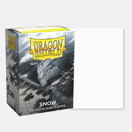 Dragon Shield Sleeves: Standard- Dual Matte Snow 100ct