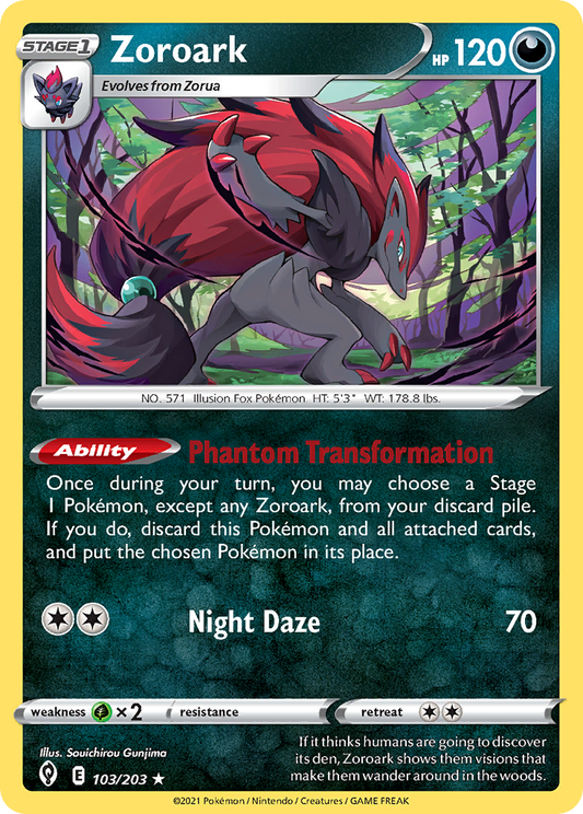 Zoroark (103/203) (Theme Deck Exclusive) [Sword & Shield: Evolving Skies]