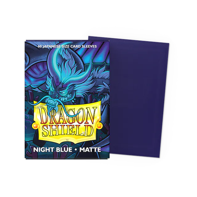 Dragon Shield Sleeves: Japanese- Matte Night Blue (60 ct.)