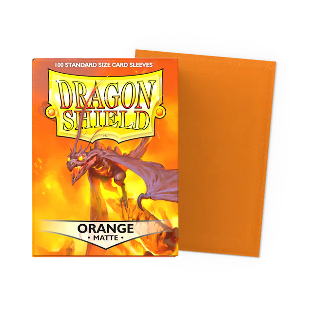 Dragon Shield Sleeves: Standard- Matte Orange 100ct