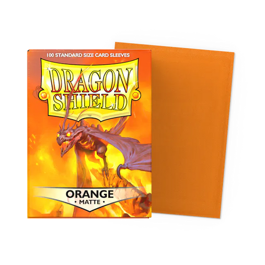 Dragon Shield Sleeves: Standard- Matte Orange 100ct