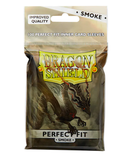 Dragon Shield Sleeves: Perfect Fit Standard Top Load- Smoke (100 ct.)