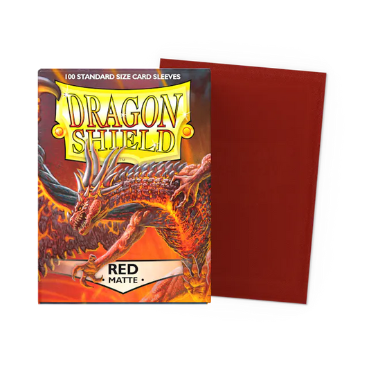 Dragon Shield Sleeves: Standard- Matte Red 100ct