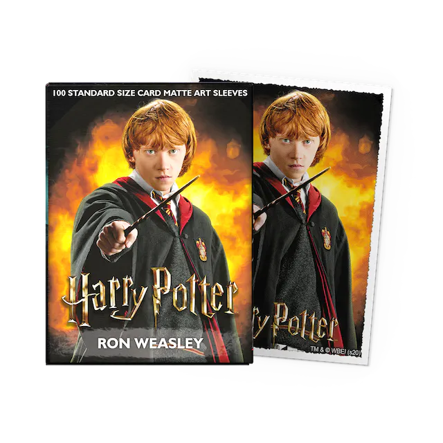 Dragon Shield Sleeves: Standard- Matte Ron Weasley Art (100 ct.)