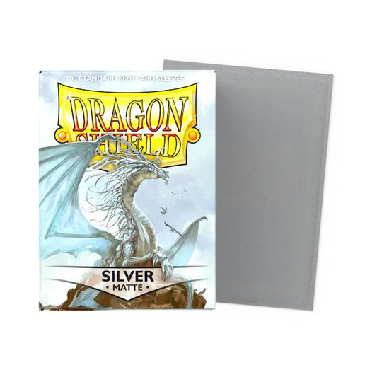 Dragon Shield Sleeves: Standard- Matte Silver 100ct