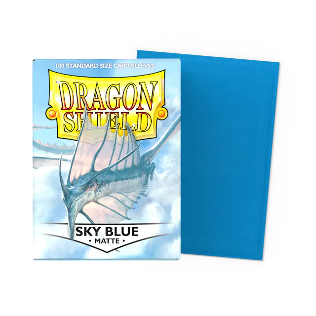 Dragon Shield Sleeves: Standard- Matte Sky Blue 100ct