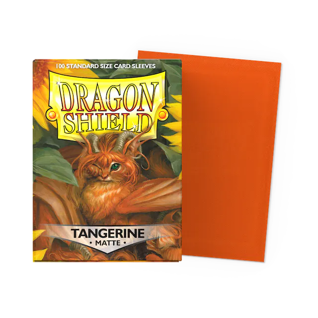 Dragon Shield Sleeves: Standard- Matte Tangerine (100 ct.)