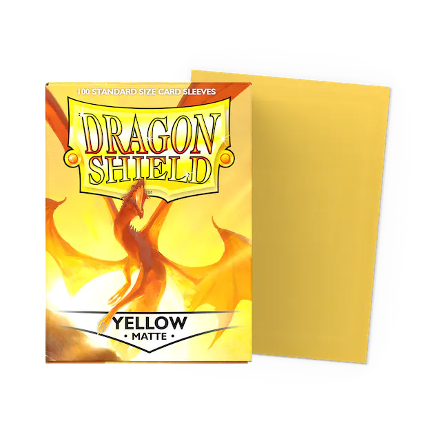 Dragon Shield Sleeves: Standard- Matte Yellow 100ct