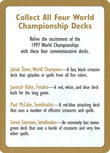 1997 World Championships Ad [World Championship Decks 1997]