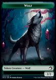 Wolf // Bat Double-Sided Token [Innistrad: Midnight Hunt Tokens]