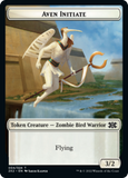 Worm // Aven Initiate Double-Sided Token [Double Masters 2022 Tokens]